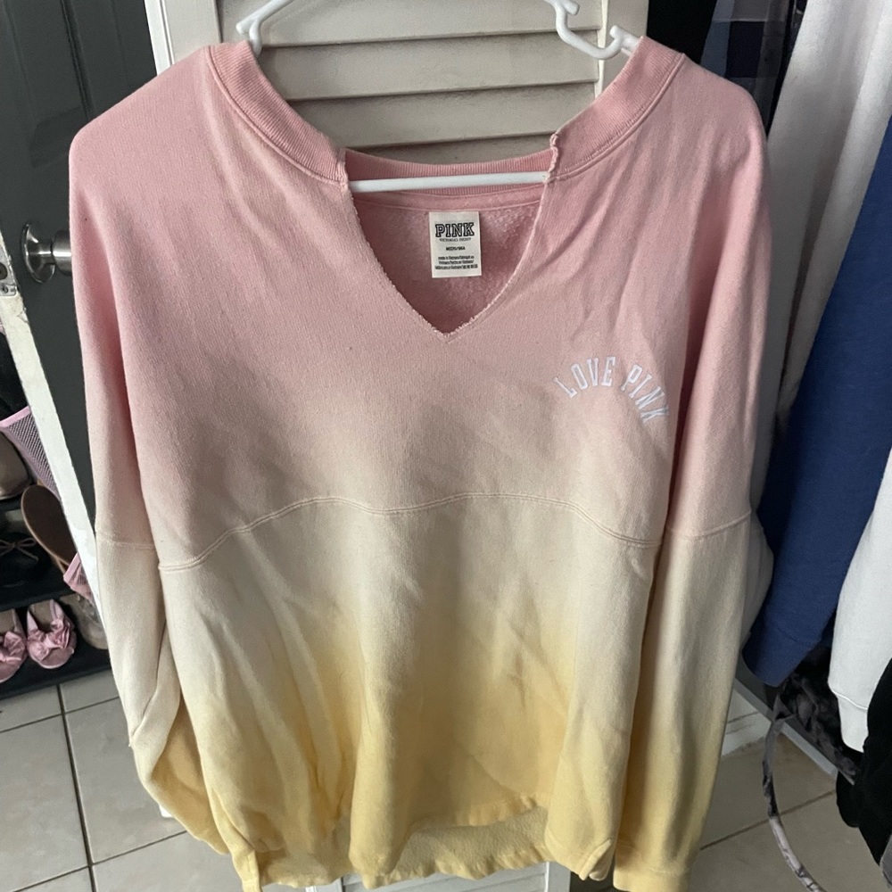 Pink crew neck